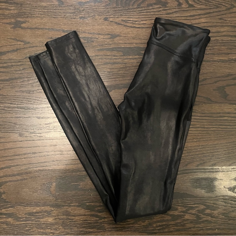 Spanx Faux Leather Leggings - Black - Small S